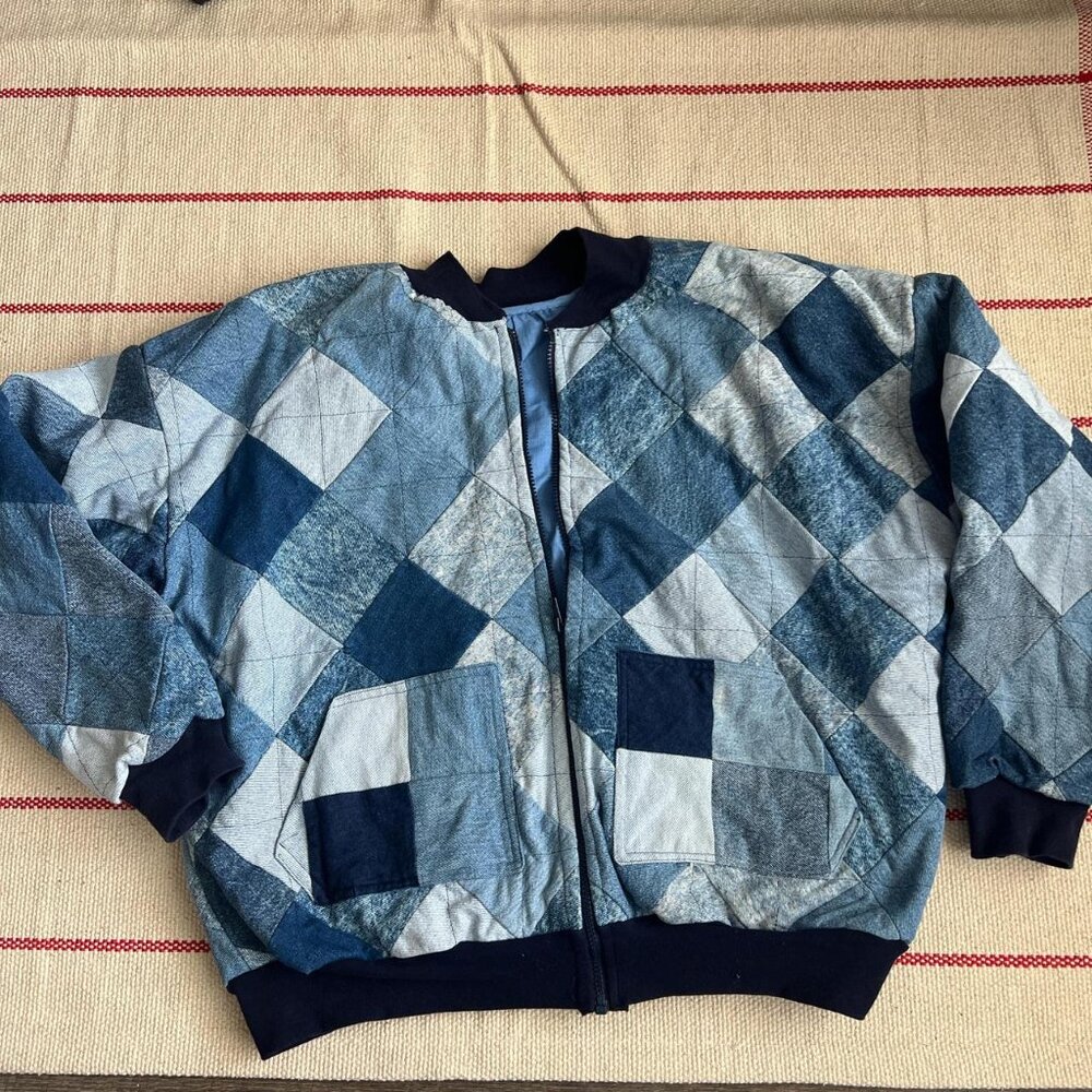 Vintage Hand-Made Patchwork Jacket - image 1
